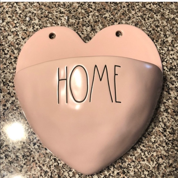 Rae Dunn Other - Rae Dunn light pink HOME heart shape planter NEW